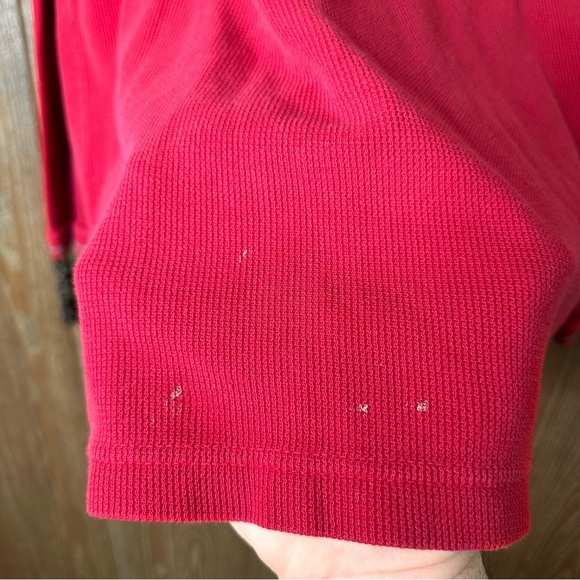 Vintage Chaps Ralph Lauren V Neck Sweater Men Size Large Heavyweight 100% Cotton - Picture 5 of 10